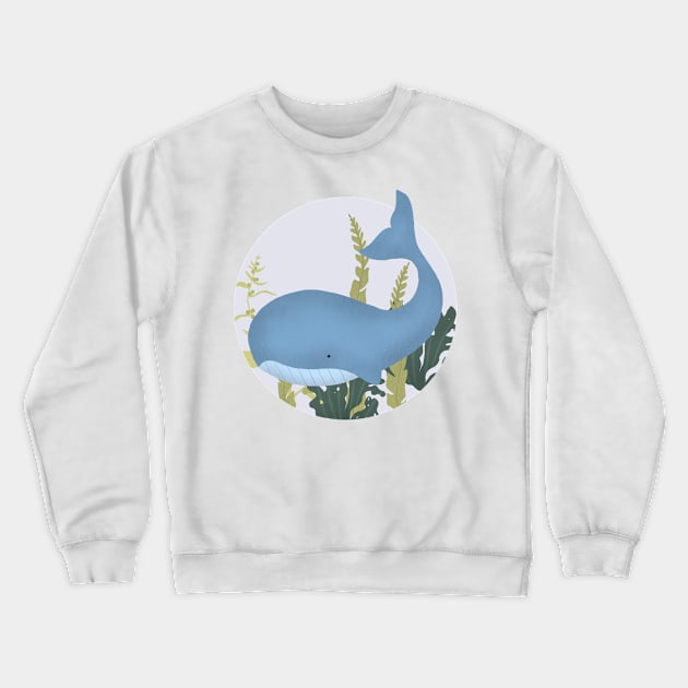 Whale Crewneck Sweatshirt by RosanneCreates